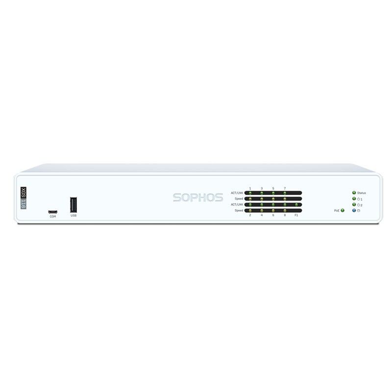 Sophos XGS 116 Firewall with Xstream Protection, 1 Year - US Power Cord